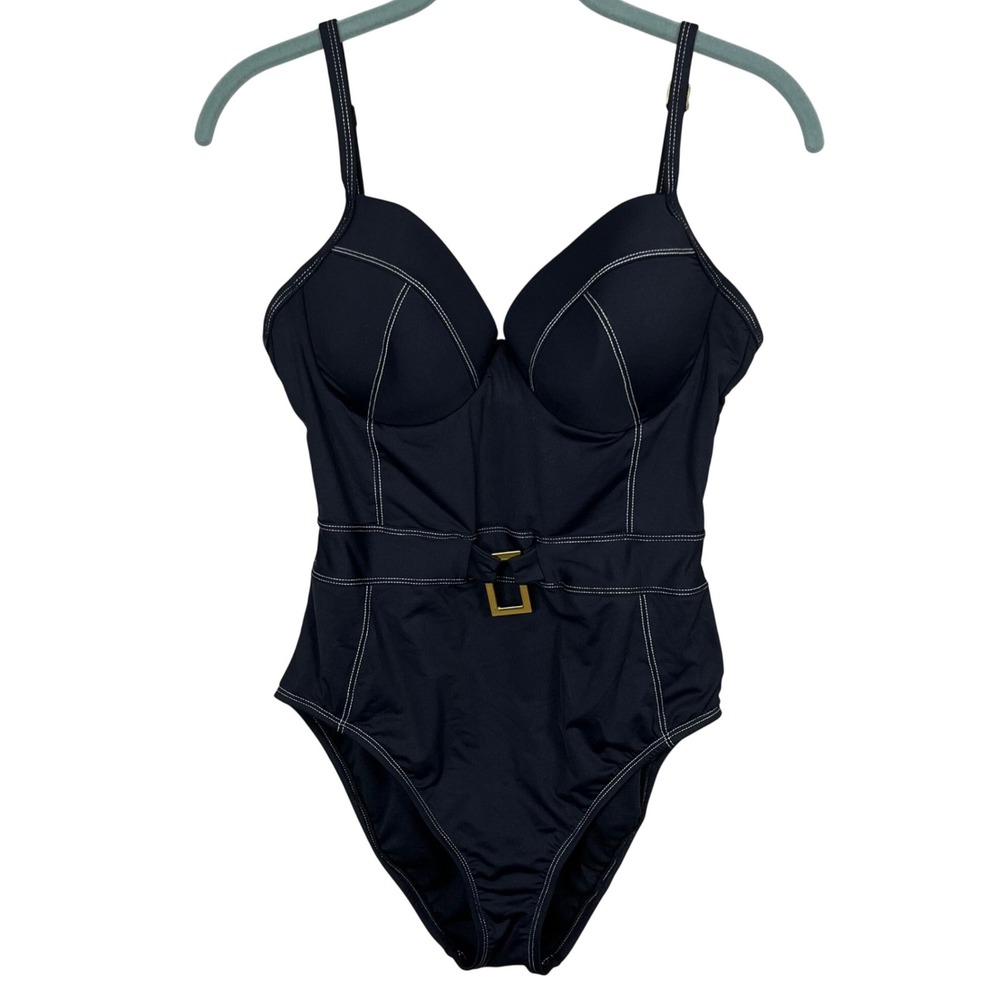 Bleu Rod Beattie Black One Piece Swimsuit